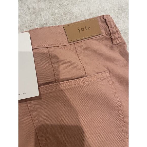 NWT $228 Joie Maxine Park Skinny Pink Denim Jeans Ankle Zip Cotton Blend 18W - Picture 14 of 14